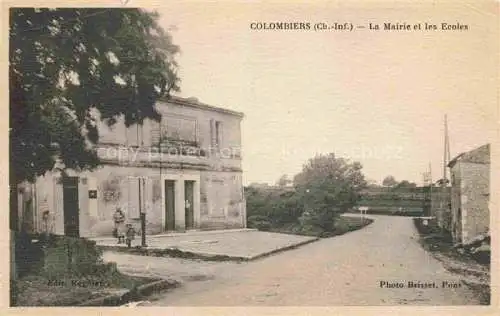 AK / Ansichtskarte  Colombiers Saintes 17 Charente-Maritime La Mairie et les Ecoles