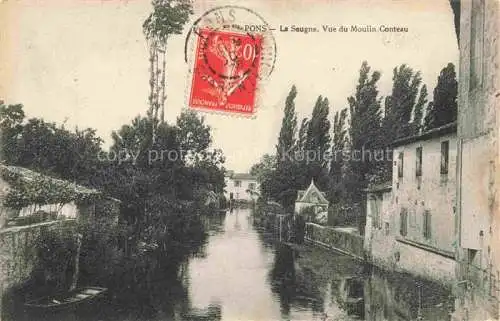 AK / Ansichtskarte  Pons 17 La Seugne vue du Moulin Conteau