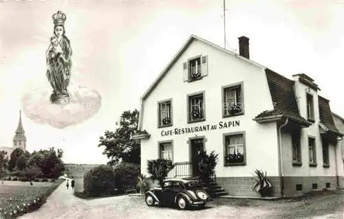 AK / Ansichtskarte  Ueberstrass Altkirch 68 Haut-Rhin Pèlerinage du Grunenwald Café Restaurant au Sapin