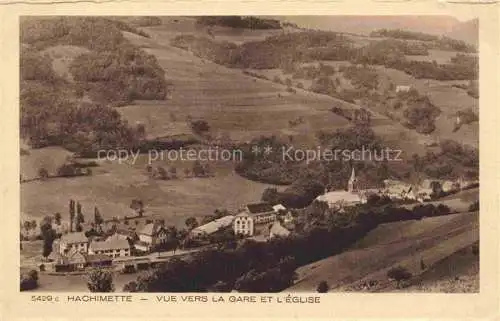 AK / Ansichtskarte  Hachimette Lapoutroie 68 Haut-Rhin Vue vers la gare et l'église