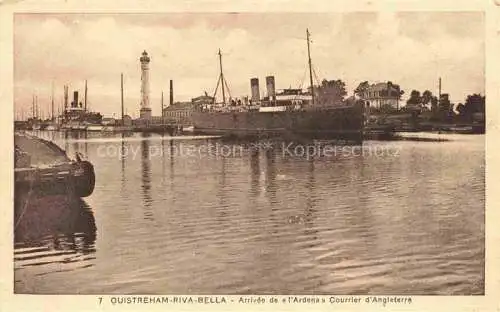 AK / Ansichtskarte  Ouistreham 14 Calvados Arrivee de l'Ardena Courrier d'Angleterre