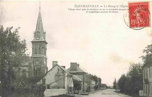 AK / Ansichtskarte  Equemauville Lisieux 14 Calvados Le Bourg et l'Eglise