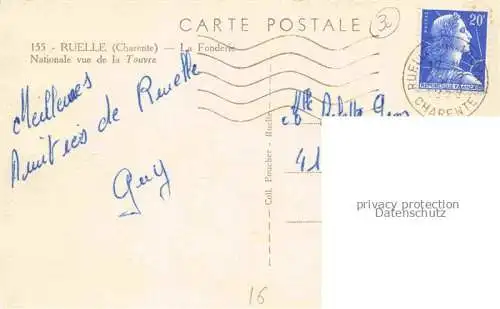 AK / Ansichtskarte  Ruelle-sur-Touvre Angouleme 16 Angouleme La Fonderie Nationale vue de la Touvre