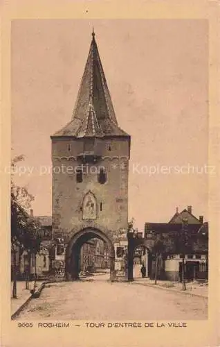 AK / Ansichtskarte  Rosheim Molsheim Alsace 67 Bas-Rhin Tour d'entree de la ville