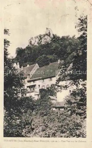 AK / Ansichtskarte  Ferrette Pfirt 68 Haut-Rhin Une Vue sur le Chateau