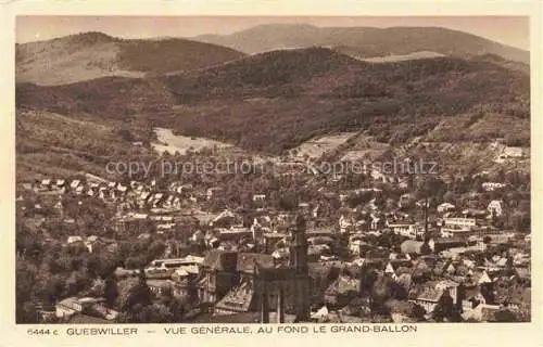 AK / Ansichtskarte  Guebwiller Elsass 68 Haut-Rhin Vue generale au fond le Grand Ballon