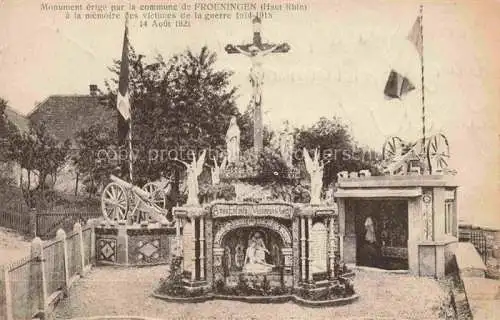 AK / Ansichtskarte  Froeningen Froeningen 68 Haut-Rhin Monument erige par la commune de Froeningen