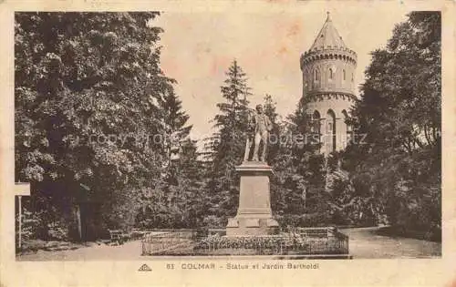 AK / Ansichtskarte  COLMAR 68 Haut-Rhin Statue et Jardin Bartholdi