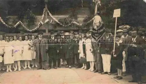 AK / Ansichtskarte  Emlingen Altkirch 68 Haut-Rhin Veranstaltung Gruppenaufnahme