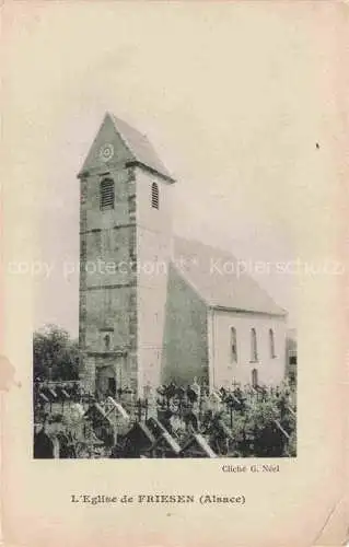 AK / Ansichtskarte  Friesen Alsace 68 Haut-Rhin Eglise de Friesen