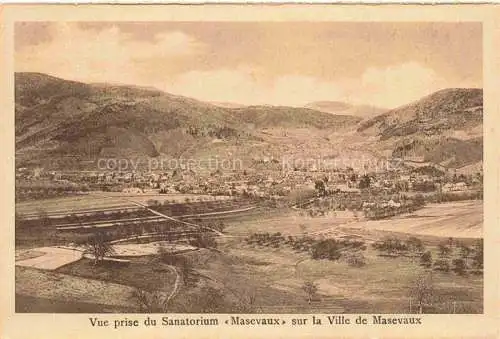 AK / Ansichtskarte  Masevaux Masmuenster 68 Haut-Rhin Vue prise du Sanatorium sur la Ville de Masevaux