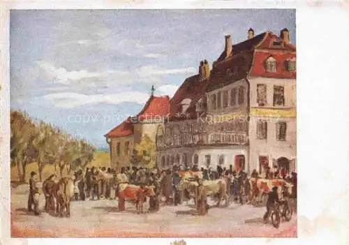 AK / Ansichtskarte  Altkirch 68 Haut-Rhin Viehmarkt Illustration