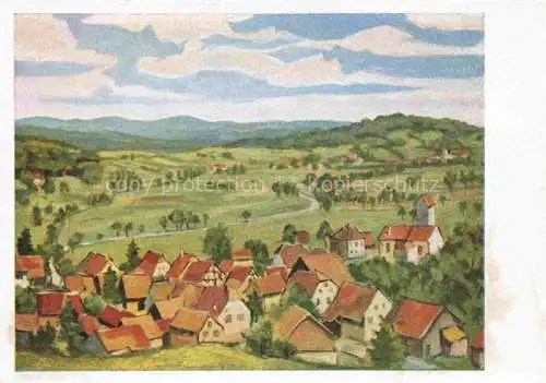 AK / Ansichtskarte  Luffendorf Largitzen Altkirch 68 Haut-Rhin Panorama Illustration