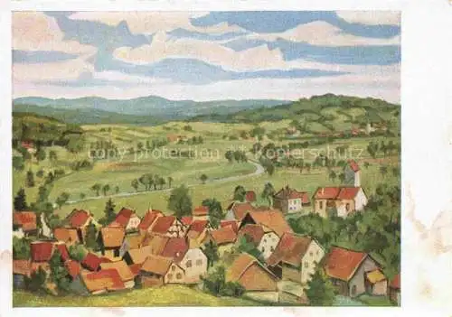 AK / Ansichtskarte  Luffendorf Largitzen Altkirch 68 Haut-Rhin Panorama Illustration