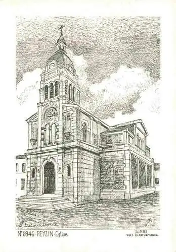 AK / Ansichtskarte  Feyzin 69 Rhone Eglise Illustration