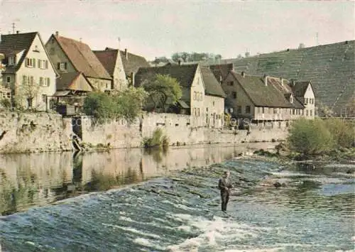 AK / Ansichtskarte  Dilsberg Neckar Neckargemuend Ortspartie Strand