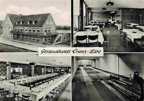 AK / Ansichtskarte  Cranz Elbe Hamburg Strandhotel Cranz Gastraeume Kegelbahn