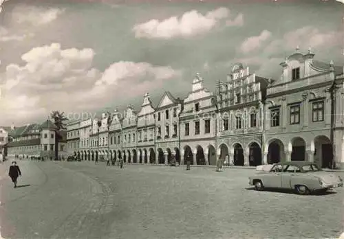 AK / Ansichtskarte  Telc Teltsch CZ Zapadni cast namesti