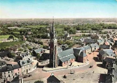 AK / Ansichtskarte  Goudelin Eglise et la Place Vue aerienne