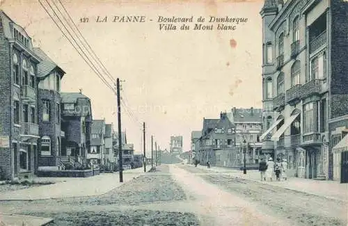 AK / Ansichtskarte  LA PANNE  De Panne Belgie Boulevard de Dunkerque Villa du Mont Blanc