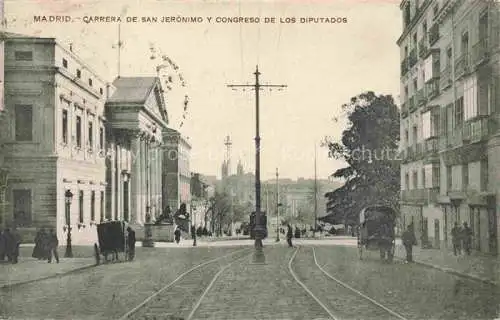 AK / Ansichtskarte  MADRID  ES Carrera de San Jerómico y Congreso de los Diputados