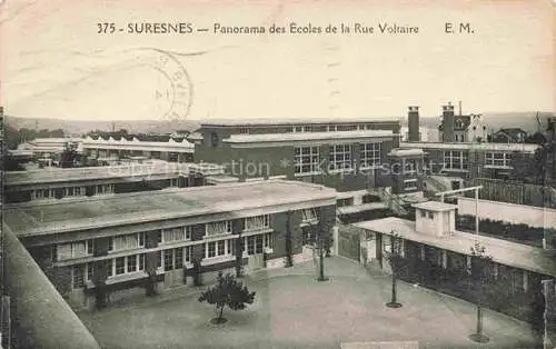 AK / Ansichtskarte  SURESNES 92 Hauts-de-Seine Panorama des écoles de la Rue Voltaire