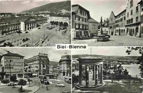 AK / Ansichtskarte  Biel Bienne BE Teilansichten Stadtzentrum Pavillon Aussichtspunkt