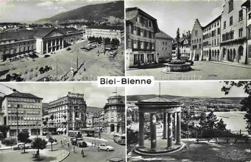 AK / Ansichtskarte  Biel Bienne BE Teilansichten Stadtzentrum Pavillon Aussichtspunkt