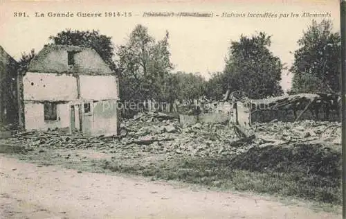 AK / Ansichtskarte  Romagny Altkirch 68 Haut-Rhin Maisons incendiées par les Allemands Grande Guerre 1914-15 Truemmer 1. Weltkrieg