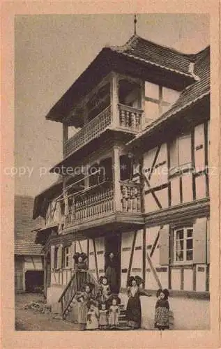 AK / Ansichtskarte  Berstett Strasbourg 67 Bas-Rhin Maison à galerie