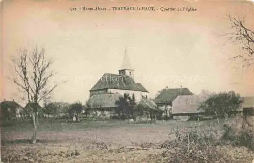 AK / Ansichtskarte  Traubach-le-Haut Altkirch 68 Haut-Rhin Quartier de l'église