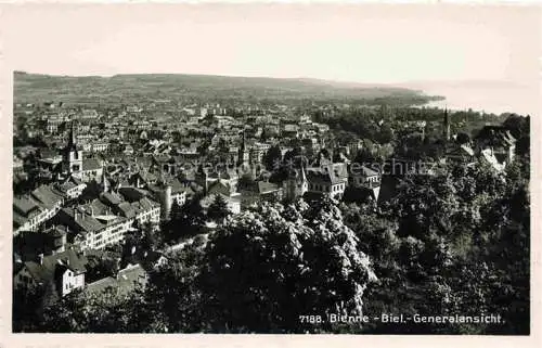 AK / Ansichtskarte  Biel Bienne BE Generalansicht