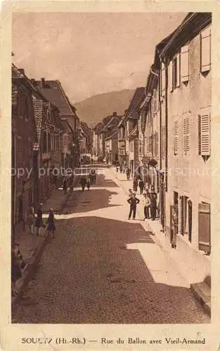 AK / Ansichtskarte  Soultz Elsass Sulz Guebwiller 68 Haut-Rhin Rue du Ballon avec Vieil Armand