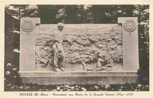 AK / Ansichtskarte  Soultz Elsass Sulz Guebwiller 68 Haut-Rhin Monument aux Morts de la Grande Guerre 1914