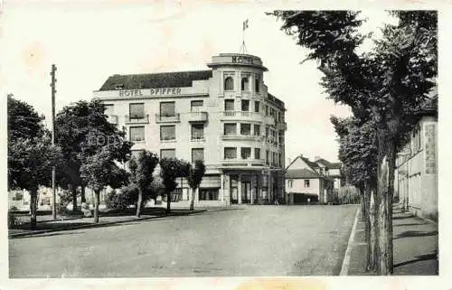 AK / Ansichtskarte  St-Louis Elsass Rue de Mulhouse Hotel Pfiffer