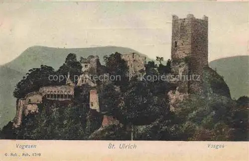 AK / Ansichtskarte  St-Ulrich St-Ulric Alsace 68 Haut-Rhin Vogesen Ruine