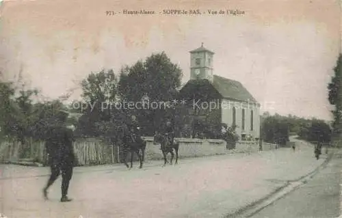 AK / Ansichtskarte  Soppe-le-Bas 68 Haut-Rhin Vue de l'Eglise