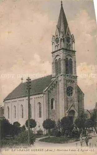 AK / Ansichtskarte  Montreux-Vieux Altkirch 68 Haut-Rhin Eglise