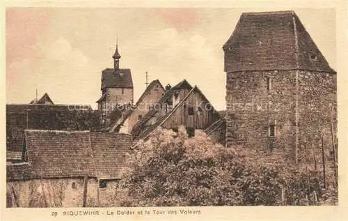 AK / Ansichtskarte  Riquewihr Ribeauville 68 Haut Rhin Le Dolder et la Tour des Voleurs