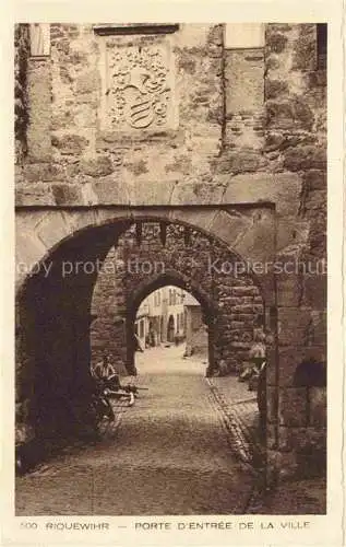 AK / Ansichtskarte  Riquewihr Ribeauville 68 Haut Rhin Porte d'Entree de la Ville