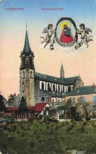 AK / Ansichtskarte  Marienthal Elsass Haguenau 67 Bas-Rhin Wallfahrtskirche