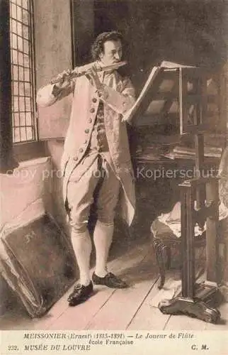 AK / Ansichtskarte  Meissonier Ernest Kuenstlerkarte Querfloete 