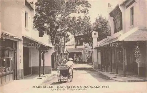 AK / Ansichtskarte  Exposition Coloniale Marseille 1922  Une Rue du Village Annamite