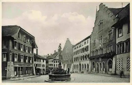 AK / Ansichtskarte  Biel Bienne BE Stadtzentrum Altstadt Brunnen