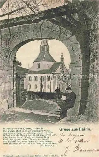 AK / Ansichtskarte  Pairis Orbey Ribeauville 68 Vosges Durchblick zum Kloster