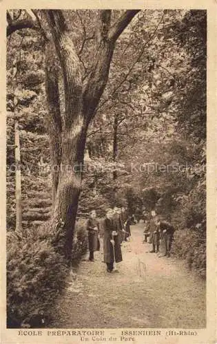 AK / Ansichtskarte  Issenheim Isenheim 68 Haut-Rhin Ecole préparatoire un coin du parc