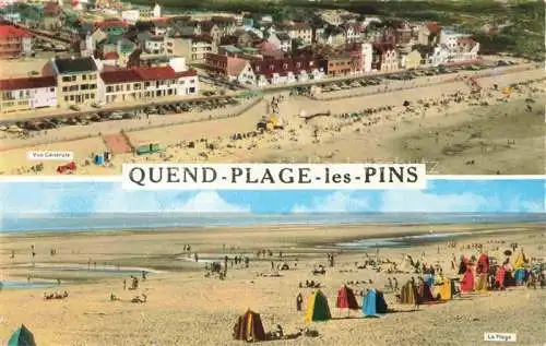 AK / Ansichtskarte  Quend Plage les Pins 80 Somme Vue aérienne la plage