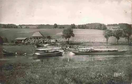 AK / Ansichtskarte  Villers-le-Lac 25 Doubs Embarcadère de l'Hôtel du Saut du Doubs