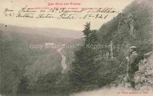 AK / Ansichtskarte  Col de la Schlucht 1150m Gerardmer 88 Vosges Vue a vol d'oiseau