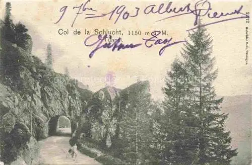 AK / Ansichtskarte  Col de la Schlucht 1150m Gerardmer 88 Vosges Le Tunnel